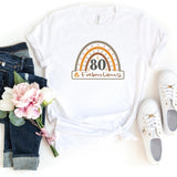 T-Shirt-80 & Fabulous Rainbow T-Shirt-S-White-Jack N Roy