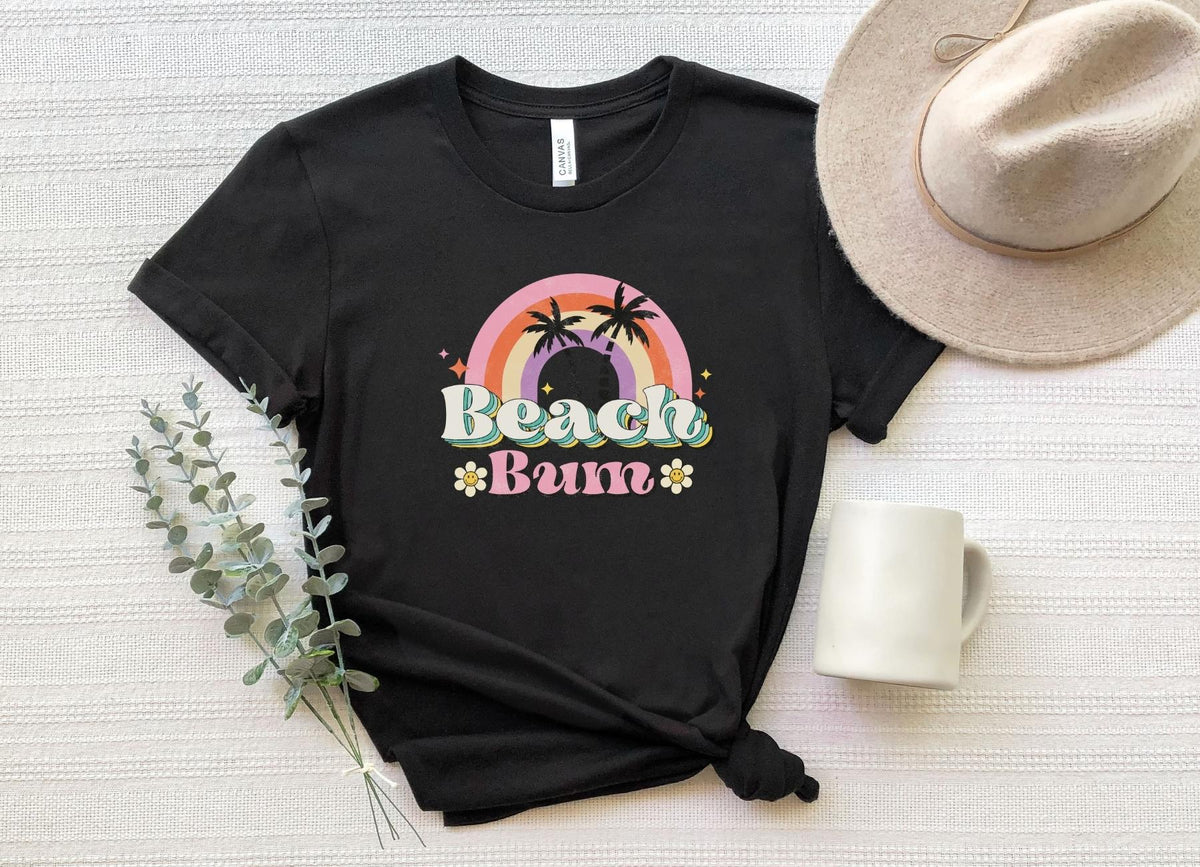 T-Shirt-Beach Bum T-Shirt-S-Black-Jack N Roy