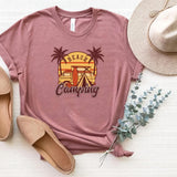 T-Shirt-Beach Camping T-Shirt-S-Heather Mauve-Jack N Roy