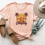T-Shirt-Beach Camping T-Shirt-S-Heather Peach-Jack N Roy