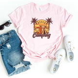 T-Shirt-Beach Camping T-Shirt-S-Pink-Jack N Roy