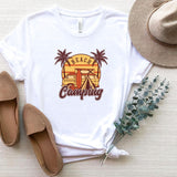 T-Shirt-Beach Camping T-Shirt-S-White-Jack N Roy