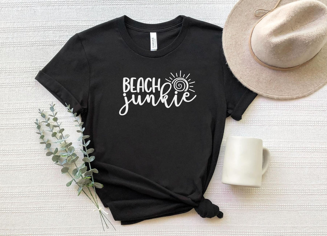 Shirts & Tops-Beach Junkie T-Shirt-S-Black-Jack N Roy