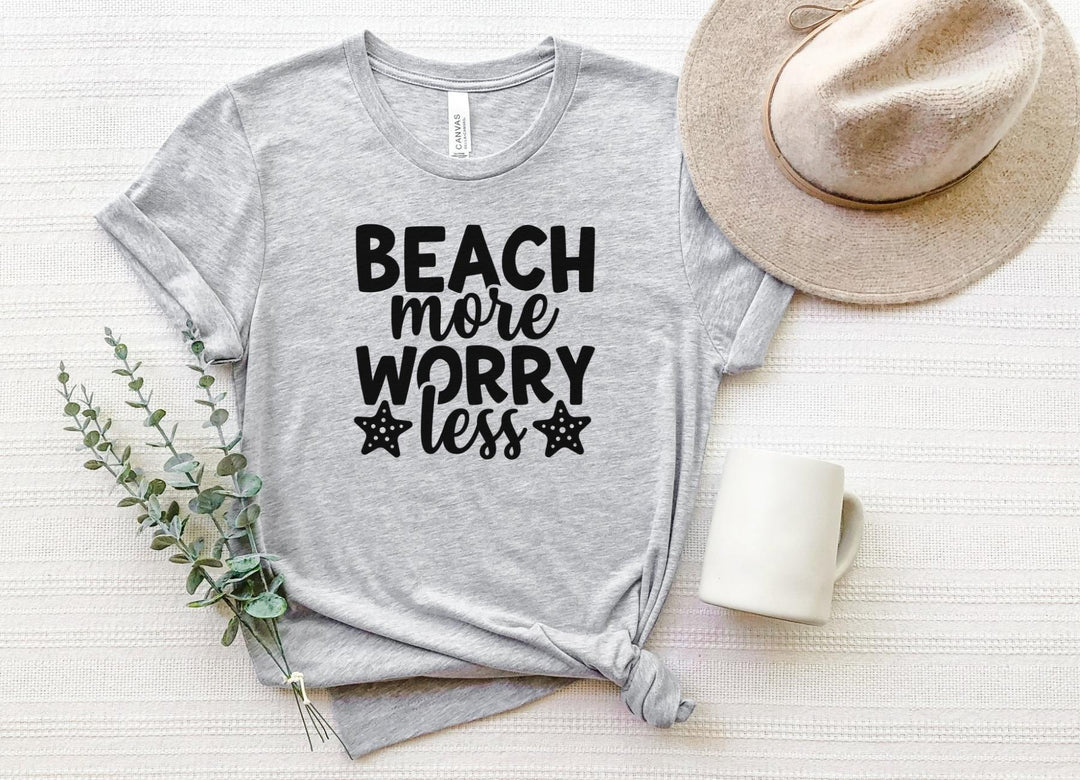 Shirts & Tops-Beach More, Worry Less T-Shirt-S-Athletic Heather-Jack N Roy