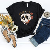 T-Shirt-Bite Me (Skull) T-Shirt-S-Black-Jack N Roy