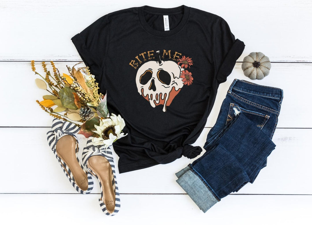Shirts & Tops-Bite Me (Skull) T-Shirt-S-Black-Jack N Roy