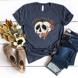 T-Shirt-Bite Me (Skull) T-Shirt-S-Heather Navy-Jack N Roy