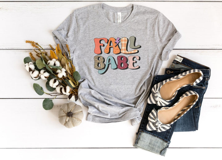 Shirts & Tops-Fall Babe T-Shirt-S-Athletic Heather-Jack N Roy