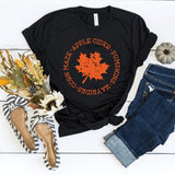 T-Shirt-Fall Leaf T-Shirt-S-Black-Jack N Roy
