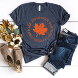 T-Shirt-Fall Leaf T-Shirt-S-Heather Navy-Jack N Roy