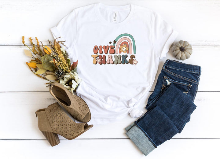 Shirts & Tops-Give Thanks T-Shirt-S-White-Jack N Roy