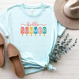 T-Shirt-Hello Summer T-Shirt-S-Heather Ice Blue-Jack N Roy
