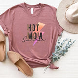 T-Shirt-Hot Mom Summer T-Shirt-S-Heather Mauve-Jack N Roy