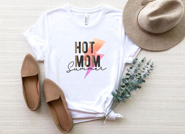 T-Shirt-Hot Mom Summer T-Shirt-S-White-Jack N Roy