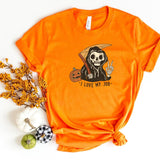 T-Shirt-I Love My Job T-Shirt-S-Orange-Jack N Roy