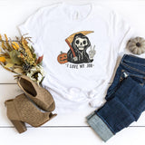 T-Shirt-I Love My Job T-Shirt-S-White-Jack N Roy