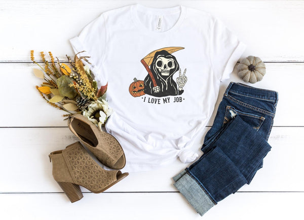 T-Shirt-I Love My Job T-Shirt-S-White-Jack N Roy
