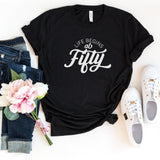 T-Shirt-Life Begins At Fifty T-Shirt-S-Black-Jack N Roy