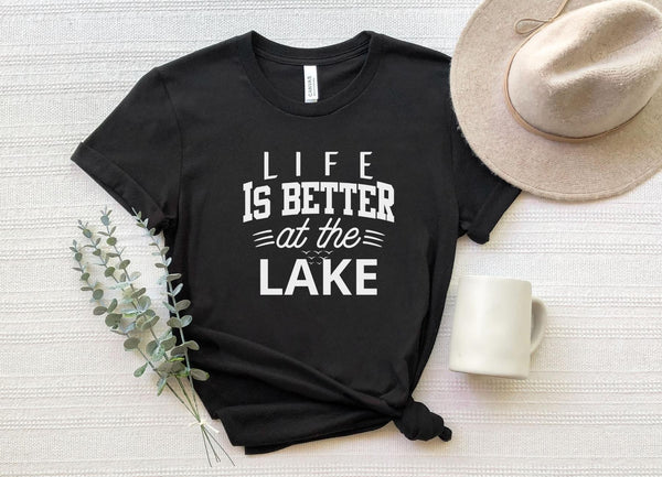 T-Shirt-Life Is Better At The Lake T-Shirt-S-Black-Jack N Roy