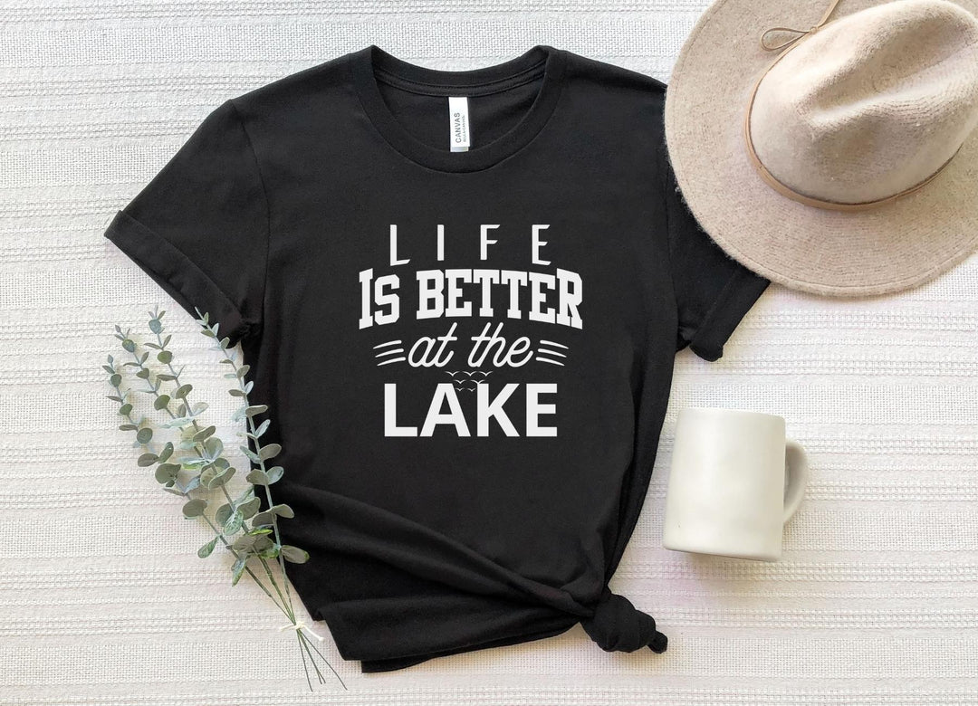 Shirts & Tops-Life Is Better At The Lake T-Shirt-S-Black-Jack N Roy