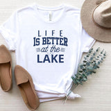T-Shirt-Life Is Better At The Lake T-Shirt-S-White-Jack N Roy