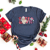 T-Shirt-Love Christmas T-Shirt-S-Heather Navy-Jack N Roy