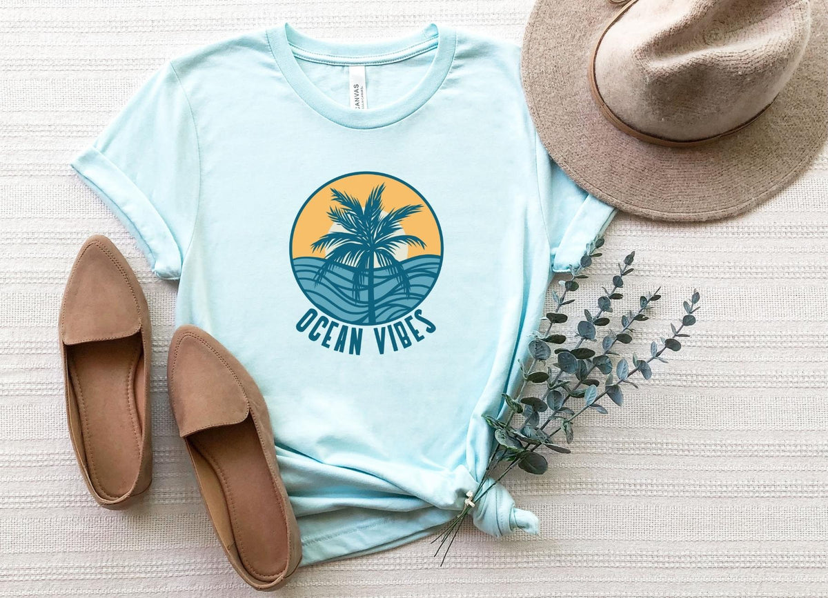 T-Shirt-Ocean Vibes T-Shirt-S-Heather Ice Blue-Jack N Roy