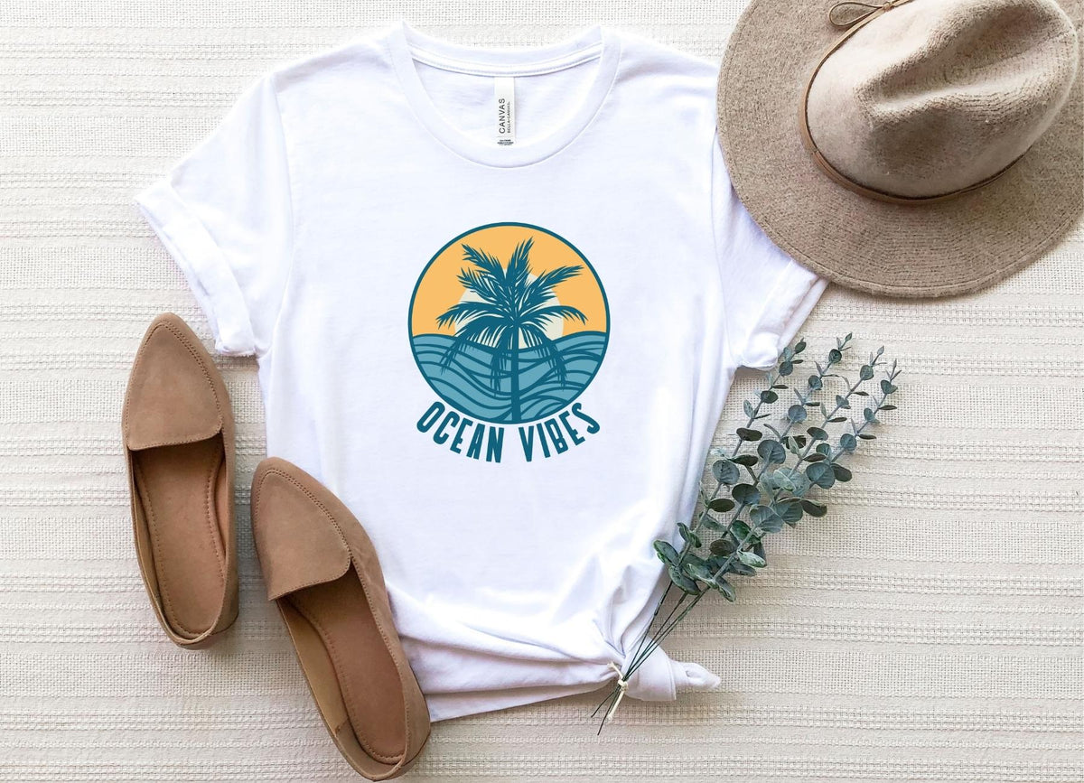 T-Shirt-Ocean Vibes T-Shirt-S-White-Jack N Roy