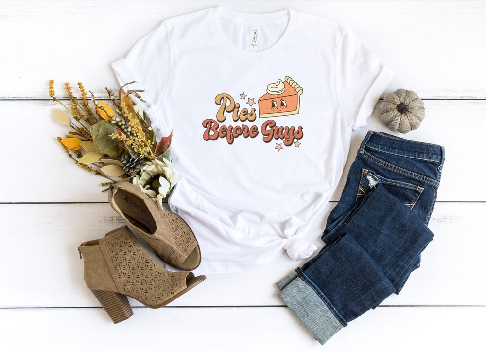 Shirts & Tops-Pies Before Guys T-Shirt-S-White-Jack N Roy