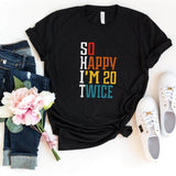 T-Shirt-S.H.I.T. 40 Birthday T-Shirt-S-Black-Jack N Roy