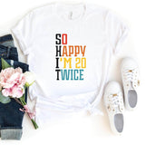 T-Shirt-S.H.I.T. 40 Birthday T-Shirt-S-White-Jack N Roy