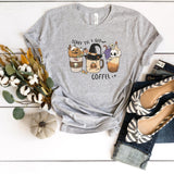 T-Shirt-Scary Til I Get Coffee T-Shirt-S-Athletic Heather-Jack N Roy