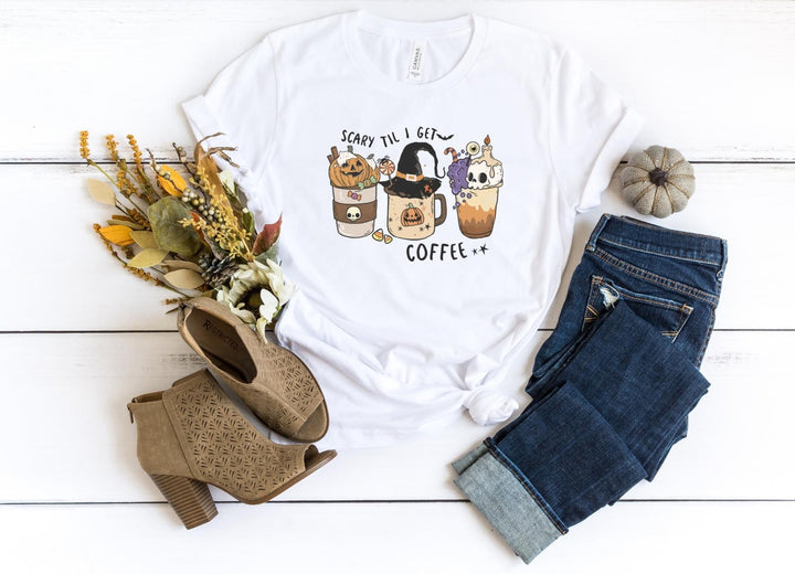 Shirts & Tops-Scary Til I Get Coffee T-Shirt-S-White-Jack N Roy