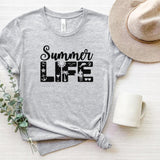 T-Shirt-Summer Life T-Shirt-S-Athletic Heather-Jack N Roy
