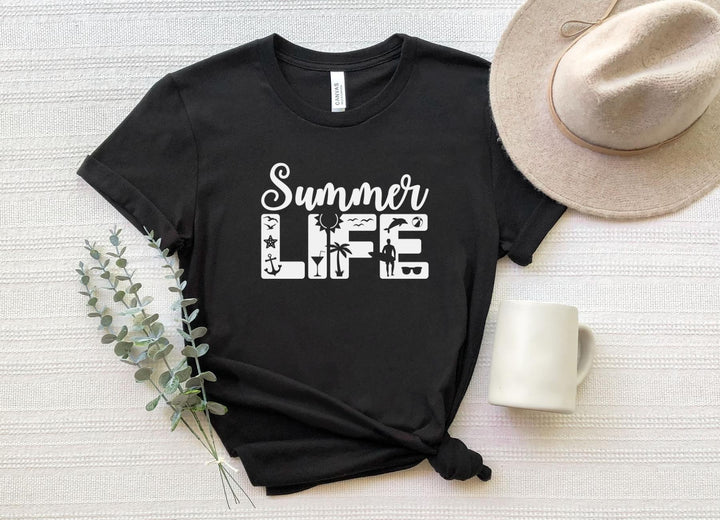 Shirts & Tops-Summer Life T-Shirt-S-Black-Jack N Roy