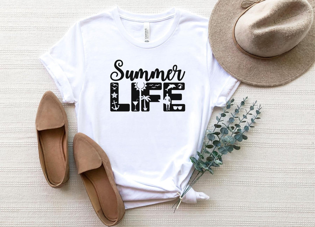 Shirts & Tops-Summer Life T-Shirt-S-White-Jack N Roy