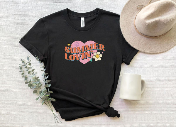 T-Shirt-Summer Lovin T-Shirt-S-Black-Jack N Roy