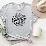 T-Shirt-Summer Vibes Only T-Shirt-S-Athletic Heather-Jack N Roy