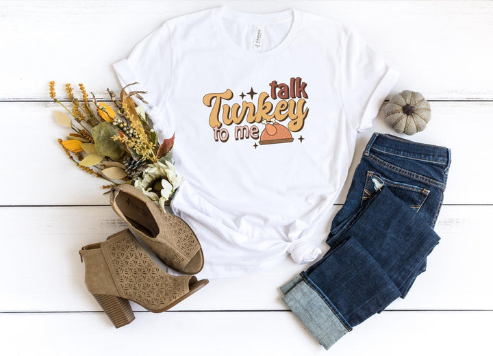 Shirts & Tops-Talk Turkey To Me T-Shirt-S-White-Jack N Roy