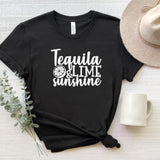 T-Shirt-Tequila, Lime, Sunshine T-Shirt-S-Black-Jack N Roy