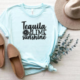T-Shirt-Tequila, Lime, Sunshine T-Shirt-S-Heather Ice Blue-Jack N Roy