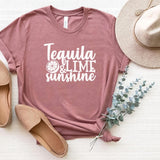 T-Shirt-Tequila, Lime, Sunshine T-Shirt-S-Heather Mauve-Jack N Roy