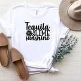 T-Shirt-Tequila, Lime, Sunshine T-Shirt-S-White-Jack N Roy