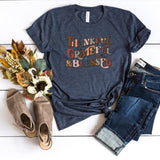 T-Shirt-Thankful Grateful Blessed T-Shirt-S-Heather Navy-Jack N Roy