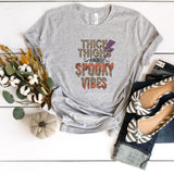 T-Shirt-Thick Thighs & Spooky Vibes T-Shirt-S-Athletic Heather-Jack N Roy
