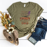 T-Shirt-Thick Thighs & Spooky Vibes T-Shirt-S-Heather Olive-Jack N Roy