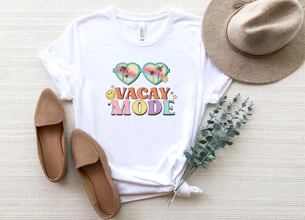 T-Shirt-Vacay Mode T-Shirt-S-White-Jack N Roy