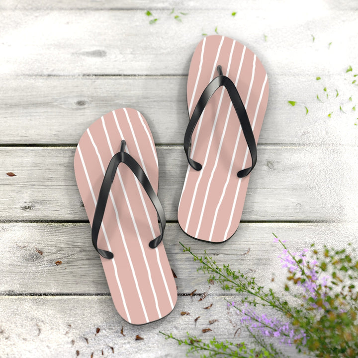 Shoes-Chic Pink Flip Flops-Jack N Roy