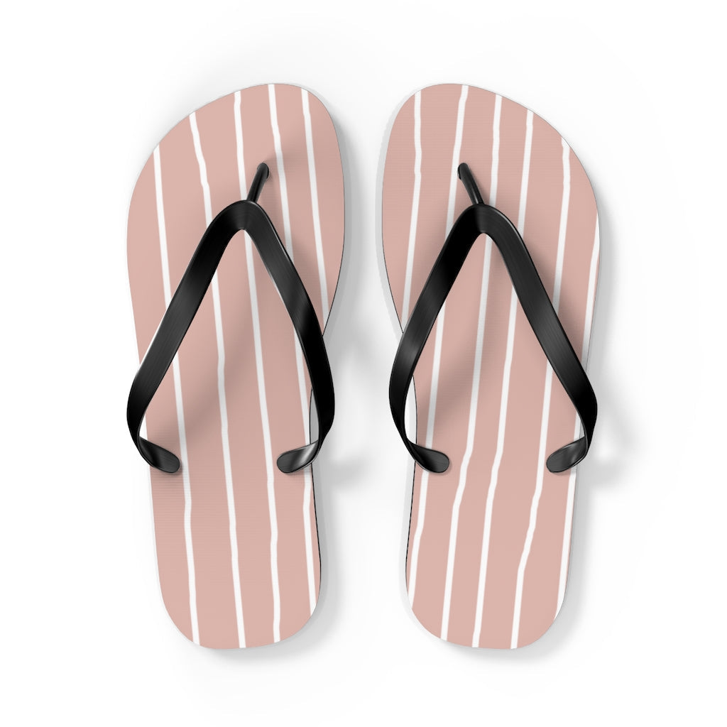 Shoes-Chic Pink Flip Flops-L-Jack N Roy
