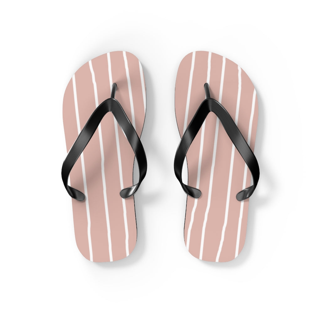 Shoes-Chic Pink Flip Flops-S-Jack N Roy